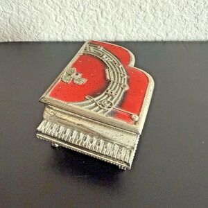 *Vintage* Rare* Piano Hinged Trinket Box Japan
